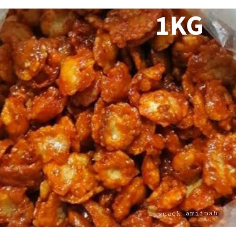 

Emping Melinjo 1kg rasa pedas manis Nugi