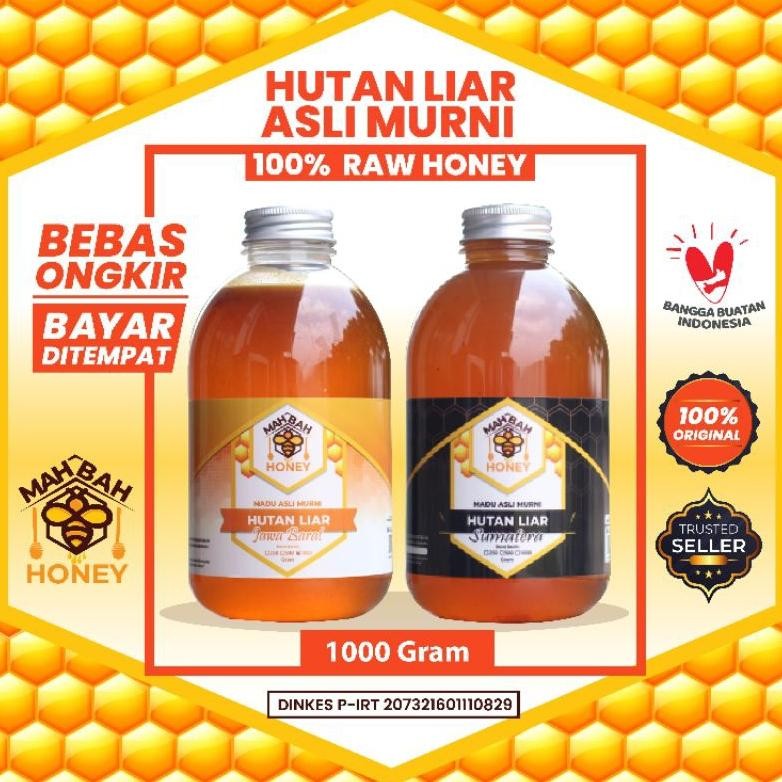 

Madu Asli Murni Madu Hutan Liar Jawa Barat Madu Hutan Liar Sumatera ( Madu Odeng / Madu Sialang ) Madu Asli Murni Mahbah Honey 1 Kg / 1000 gram 500 gram 250 gram Nugi