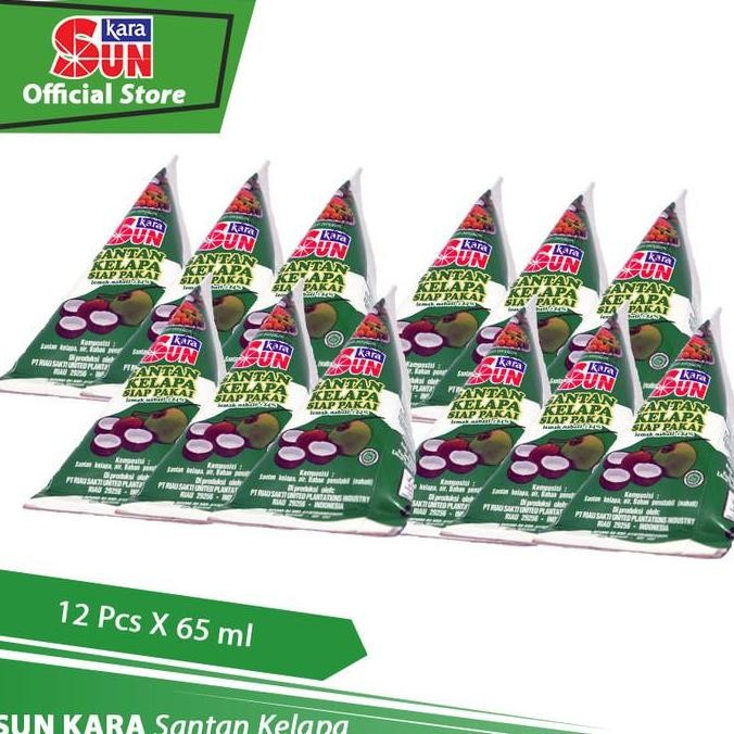 

Sun Kara Santan Kelapa (Coconut Cream) 65 Ml - 12 Pcs Berkualitas JS