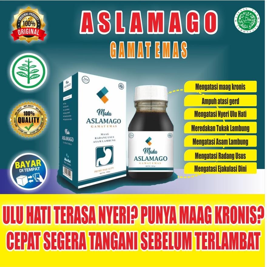 

Madu Aslamago Gamat Emas Radang Usus Asam Lambung Nugi