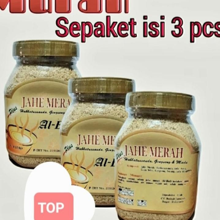 

Jahe Merah Bubuk Al Badr Plus Habbatusauda Gingseng Madu Paket Isi 3 Botol Solusi Menghangatkan Badan Dan Mencegah Masuk Angin.
