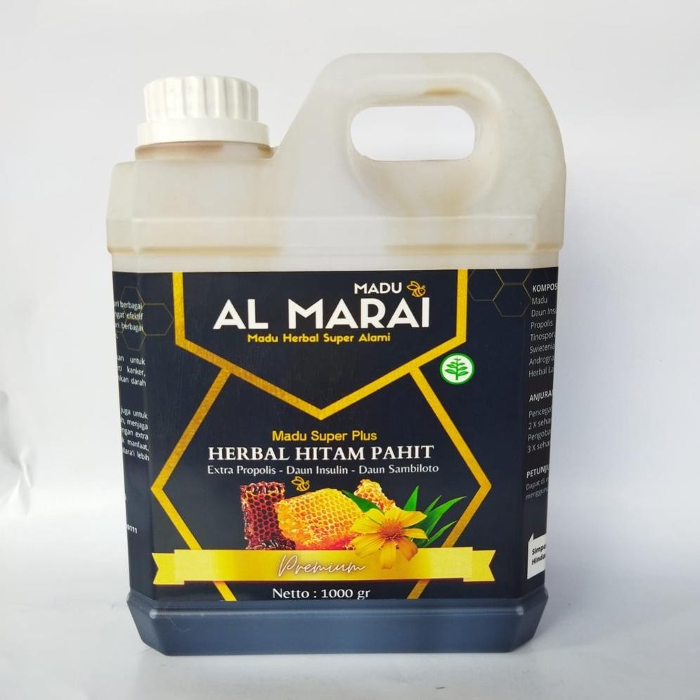 

Madu Hitam Pahit AL MARAI plus premium quality 1 kg Nugi