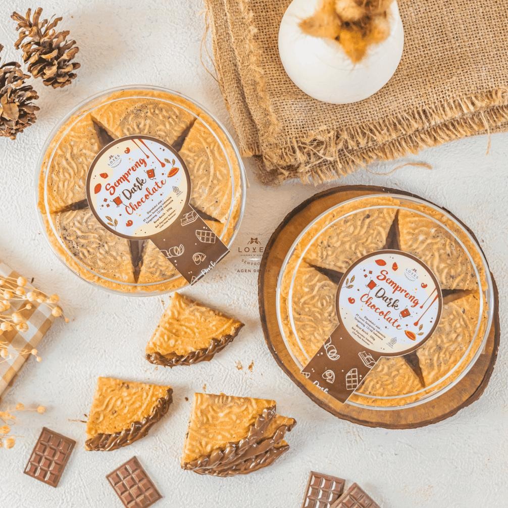 

Loves Semprong Dark Chocolate Kue Semprong Toples Reguler; Enak, Halal & Higienis Nugi