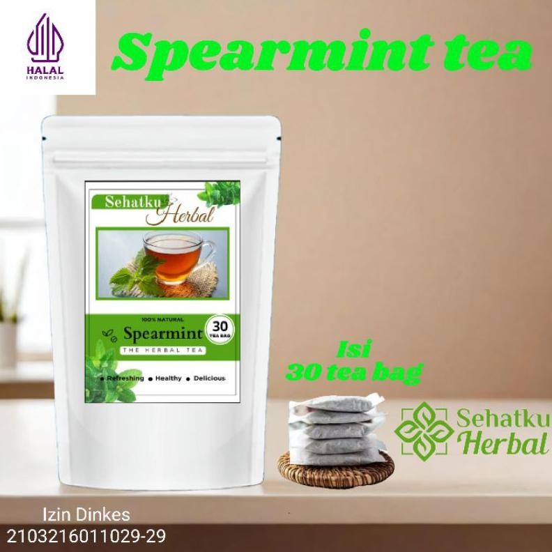 

Spearmint Tea : Spearmint Leaf Tea Teh Daun Spearmint Isi 30 Tea bag Nugi