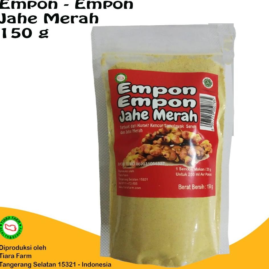 

Tiara Farm Empon Empon Jahe Merah 150 G