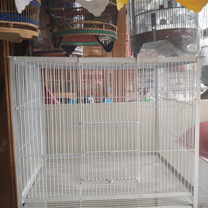 kandang Burung tingkat Besi/ kandang burung koloni Besar 2. tingkat