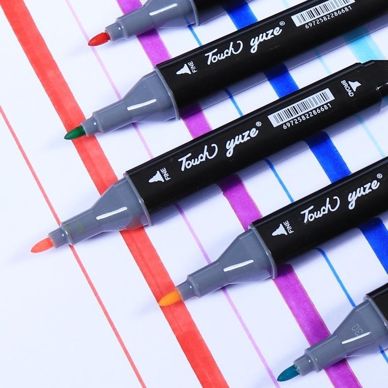 

^_K3C_^ Wd Touchfive 24/36/48/60/80 Warna Sketsa Spidol Umum General Marker Set Animation Markers / Twin Market Set Spidol Qw-45