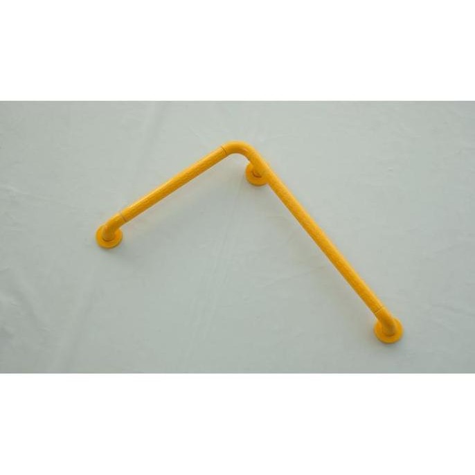 Oxena Pegangan Safety Toilet Oxgb A03 Grab Bar 90 Derajat Bentuk L Putih/Kuning Rangka Aluminium Ant