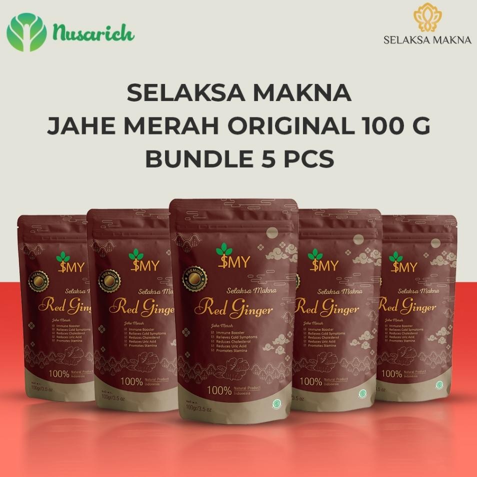 

Selaksa Makna Jahe Merah Paket Isi 5Pcs