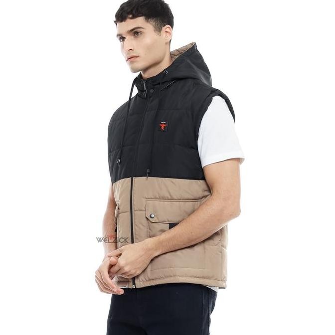 Diskon Jaket Vest Hoodie Rompi Pria Wanita Casual Gn03 Warna Beige Ukuran Medium & Jumbo