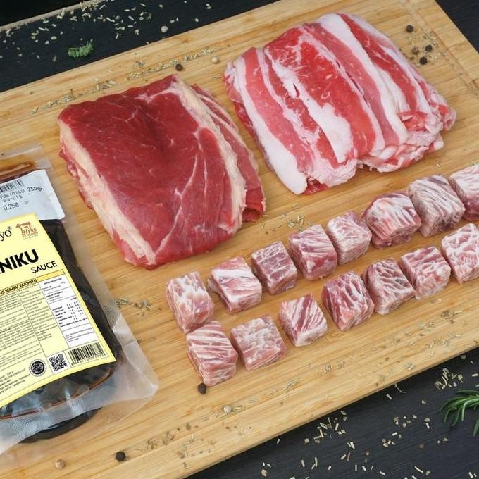 

Promo Japanese Yakiniku Set Beef 750Gr + Sauce 250Gr Untuk 3-4 Pax Bbq