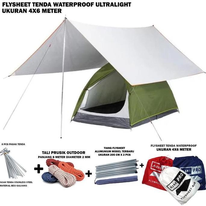 Flyseet Tenda 4X6 6X4 Meter - Flysheet Tenda 4X6 Meter 19 Loop Ul