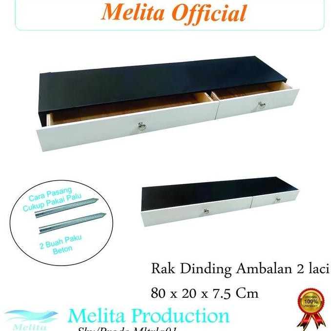 Rak Gantung Dinding Ukuran 80 X 20 X 7.5 Cm Ambalan Kayu