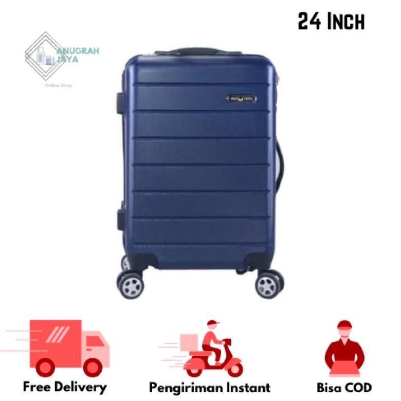 Terlaris Koper Polo Vienna 001 Ukuran 24 Inch Berbahan Fiber Koper Hardcase