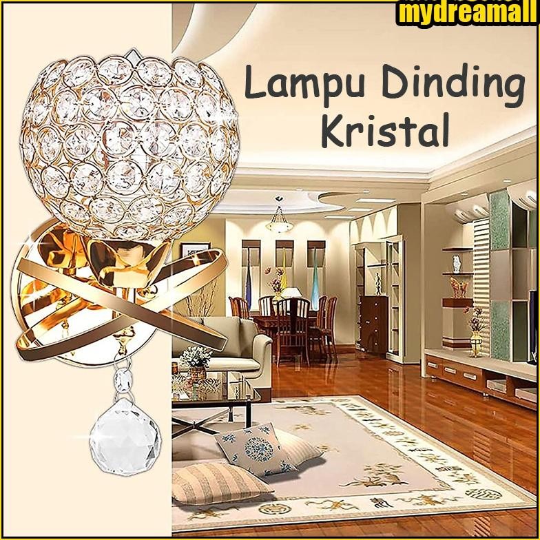 Terlaris Ready Stock Lampu Dinding Kristal / Lampu Dinding Mewah / Lampu Dinding Kristal Gaya Modern