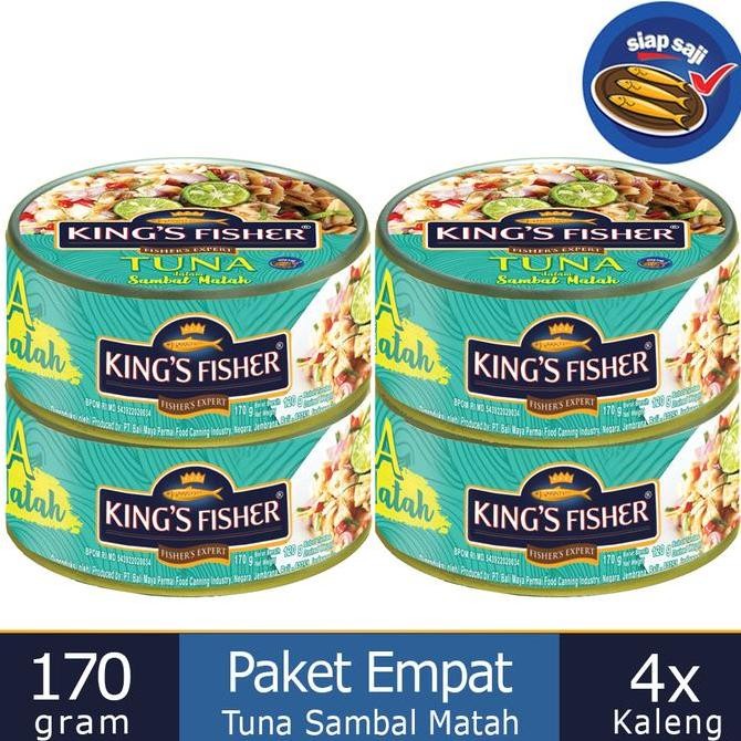 

Paket 4 Pcs King's Fisher Tuna Sambal Matah Daging Tuna Makanan Kaleng