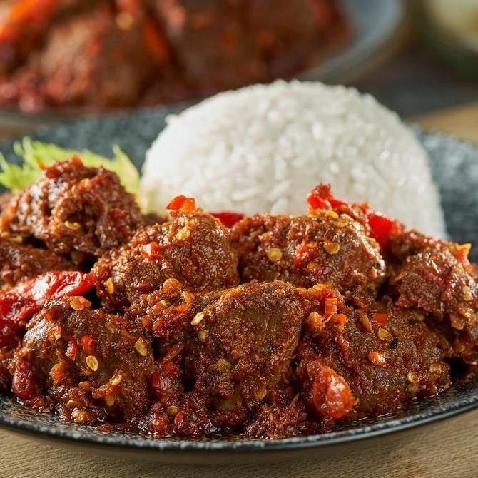 

BUY 3 GET 4 - Mercon Merah Putih - Combo Bertiga 3 Pack Oseng Mercon Daging Makanan Kaleng Siap Saji Iga Mercon Sambel Iga Food Pedas