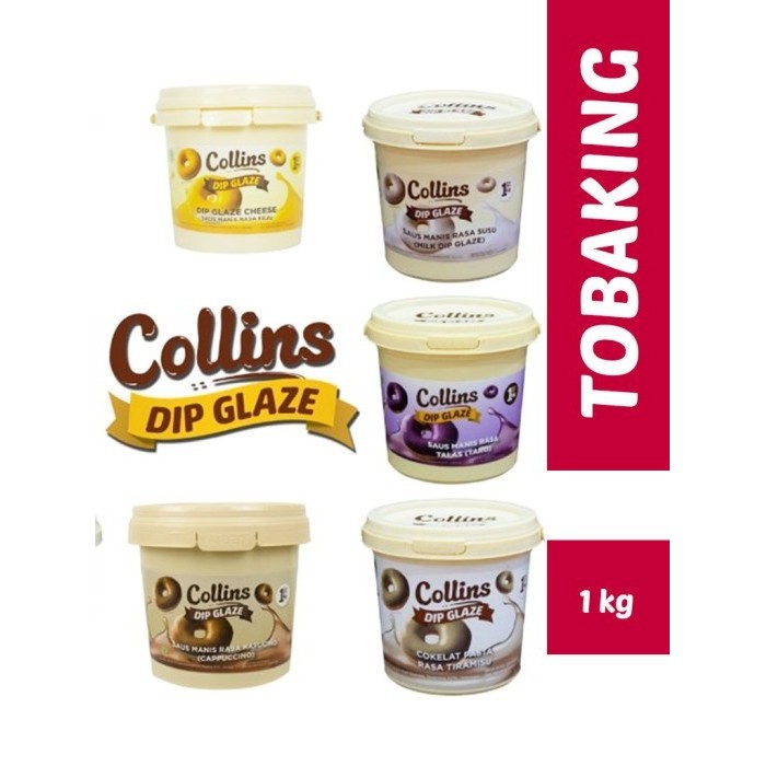 

New Collins Dip Glaze 1 kg Choco Crunchy Topping Kue Donut Pisang Terlaris