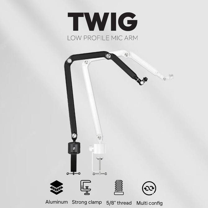 TERLARIS - Noir Twig Low Profile Mic Arm With Alumunium For Noir Voix Microphone