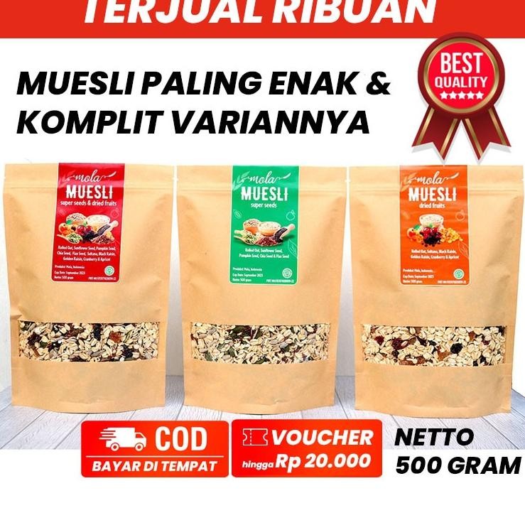 

Mola Muesli Gram Makanan Sehat Praktis