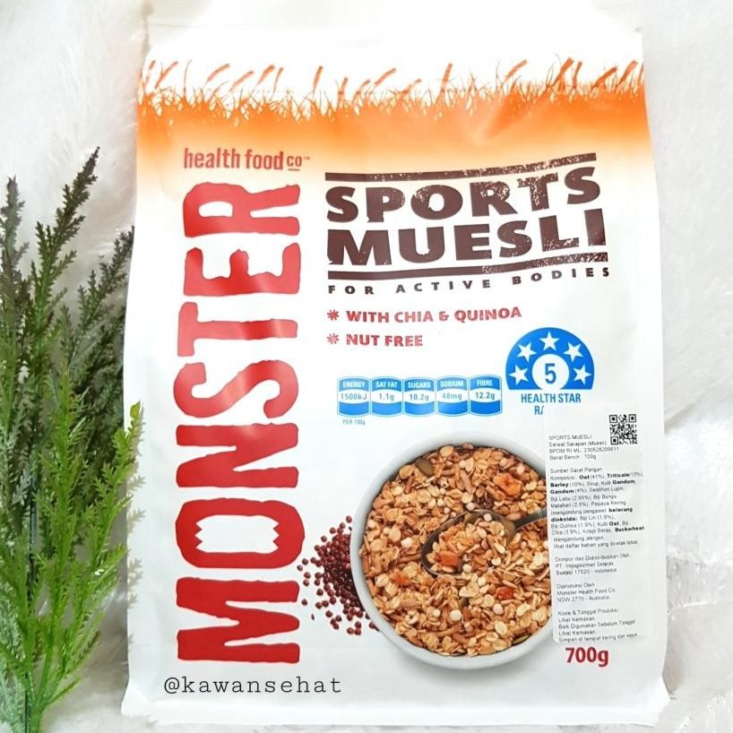 

Monster Muesli Muesli With Chia Quinoa 700Gr Oat Havermout