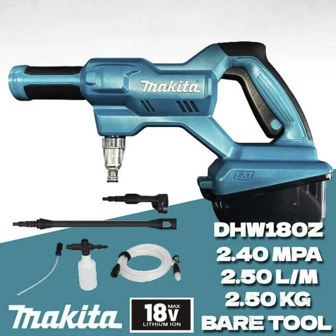 TERBARU - Mesin Steam Cuci Mobil AC Jet Cleaner High Pressure Cordless Makita 18V DHW180 / Mesin Ste
