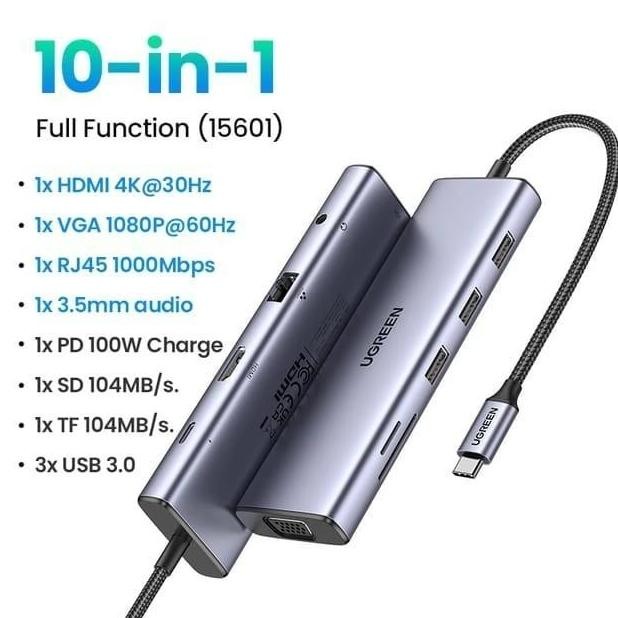 PX UCH120B TYPE C 3.1 HUB CONVERTER TO HDMI KE USB 3.0 12IN1 UCH 120B