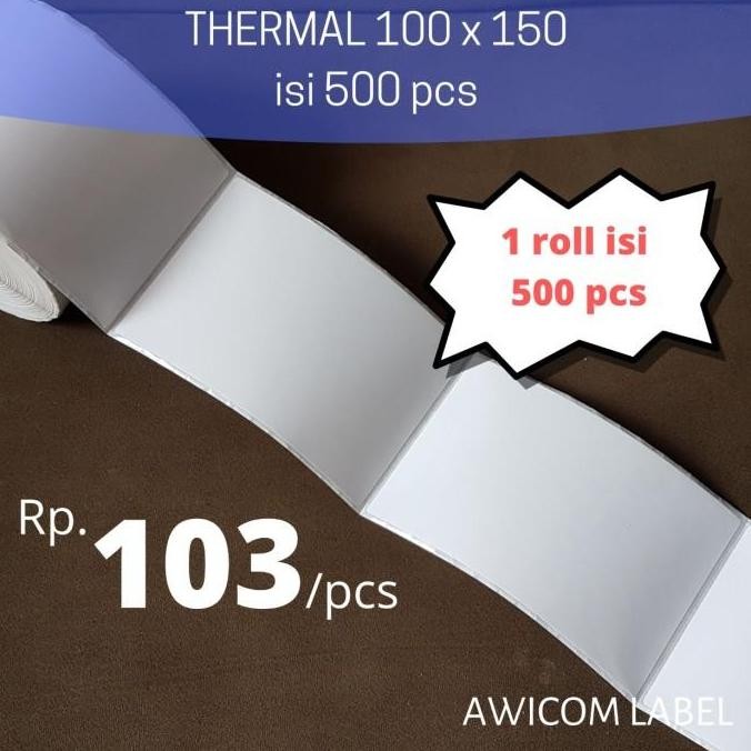 

[KHUSUS KURIR INSTANT GRAB GOJEK] Label Thermal 100x150