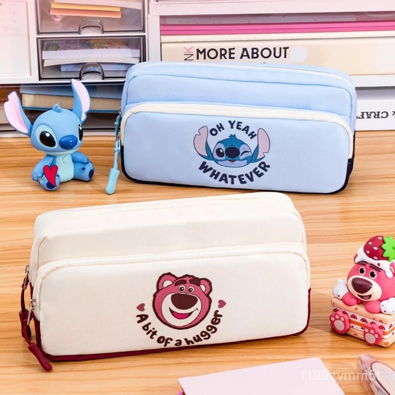 

Disney Stitch Lotso Large Capacity Pencil Case Storage Bag Student Pen Box Pencil Bag Stationery Box School Supplies Wholesale TVF8