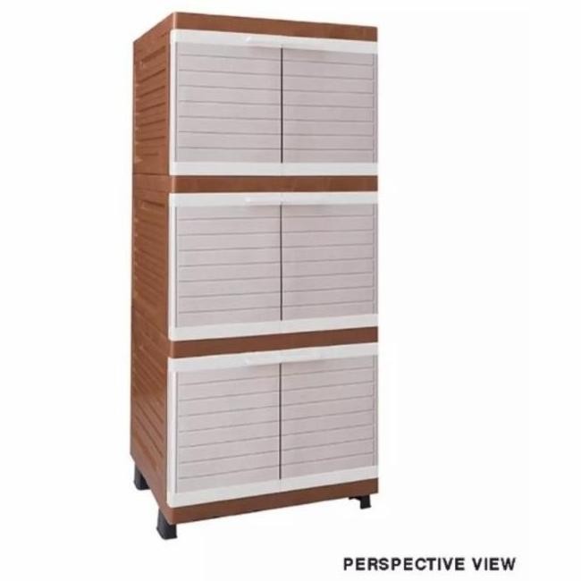 Stok Sj Lemari Plastik Club Jumbo 3 Susun Premium Laci Furniture Pintu