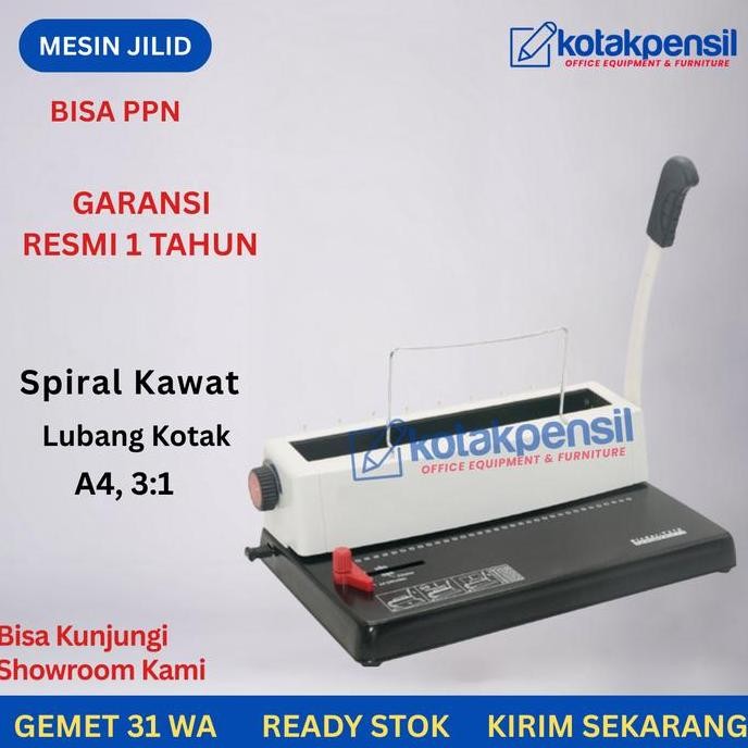 

MESIN JILID SPIRAL KAWAT GEMET 31 WA 31WA (A4, 3:1) ORIGINAL DAN TERPERCAYA