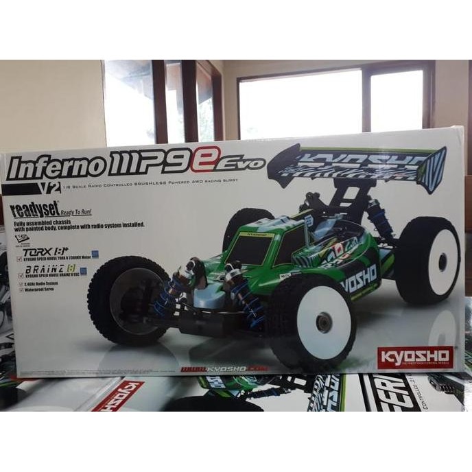 Kyosho 1/8 Rc Brushless Powered 4Wd Buggy Rtr Inferno Mp9E Evo Ver2 Kualitas Terbaik Harga Termurah