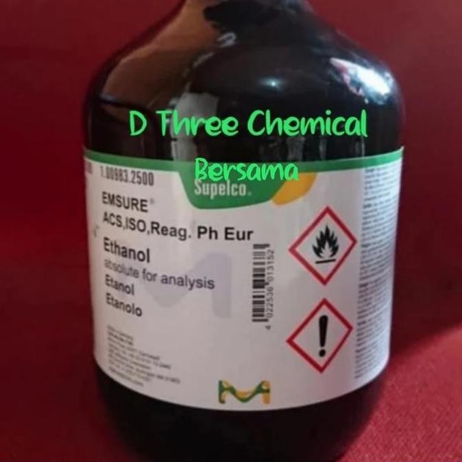 BEBAS ONGKIR - Ethanol Absolute for Analysis etanol absolute merck 1.00983.2500