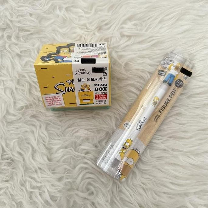 

NEW The Simpsons Homer Note Book Sticky Note Pen Character Korea