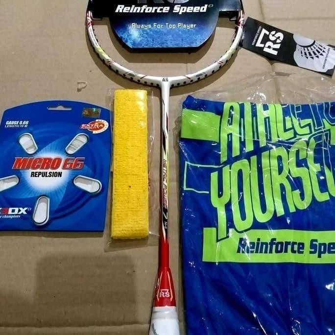 Raket Badminton Rs Metric Power 7 N Ii Komplit Original Promo