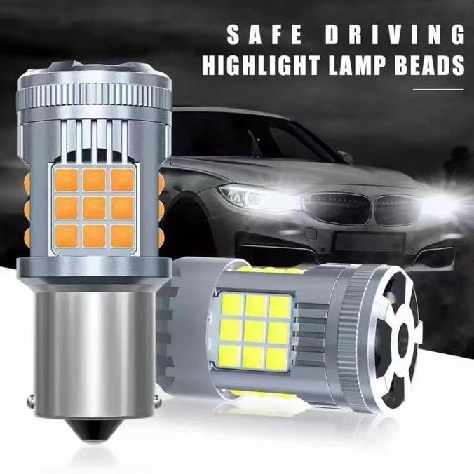 LAMPU DAJJAL LAMPU MOTOR  TERANG LAMPU LED T20 BAYONET LASER AES PREMIUM LED PUTAR LAMPU SEIN MOBIL