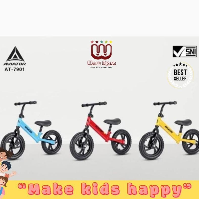 Terlaris Balance Bike Aviator At-7901 Sepeda Keseimbangan Anak