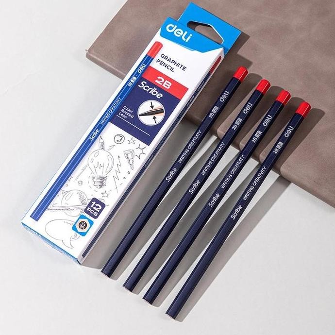 

Pensil 2B Deli Pensil Ujian Pensil Komputer Pensil Kayu 2 B Pencil Scanner Graphite Pencil