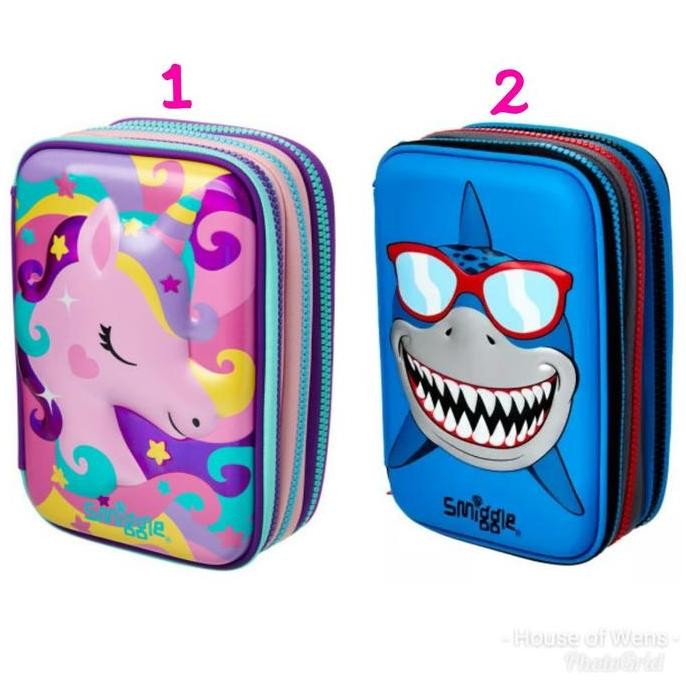 

Smiggle Hip Hardtop Triple Up Pencil Case - Tempat Pensil Smiggle
