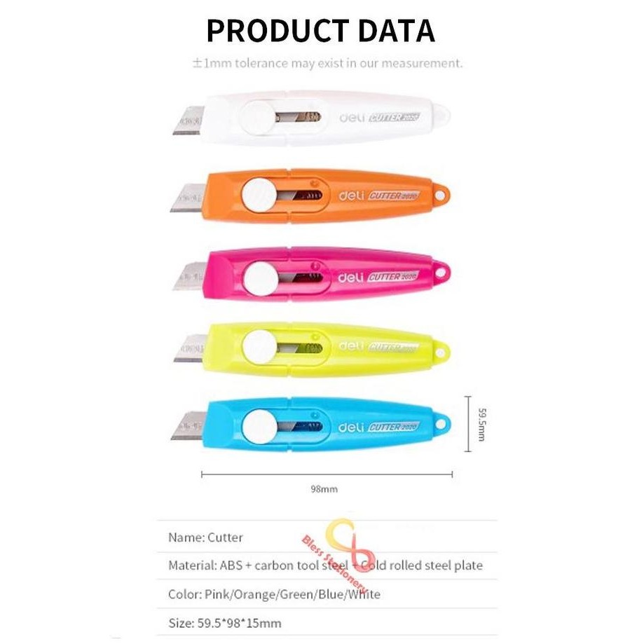 

Deli Cuter Kecil Cutter Mini Cutter Portable Durable Cute Size