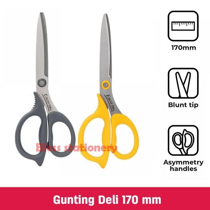 

Deli Gunting 170Mm Scissors Gunting Kertas Stainless Steel