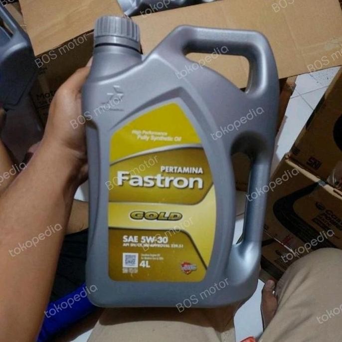 BEBAS ONGKIR - pertamina fastron gold 5w-30 4 Liter . oli mobil . original