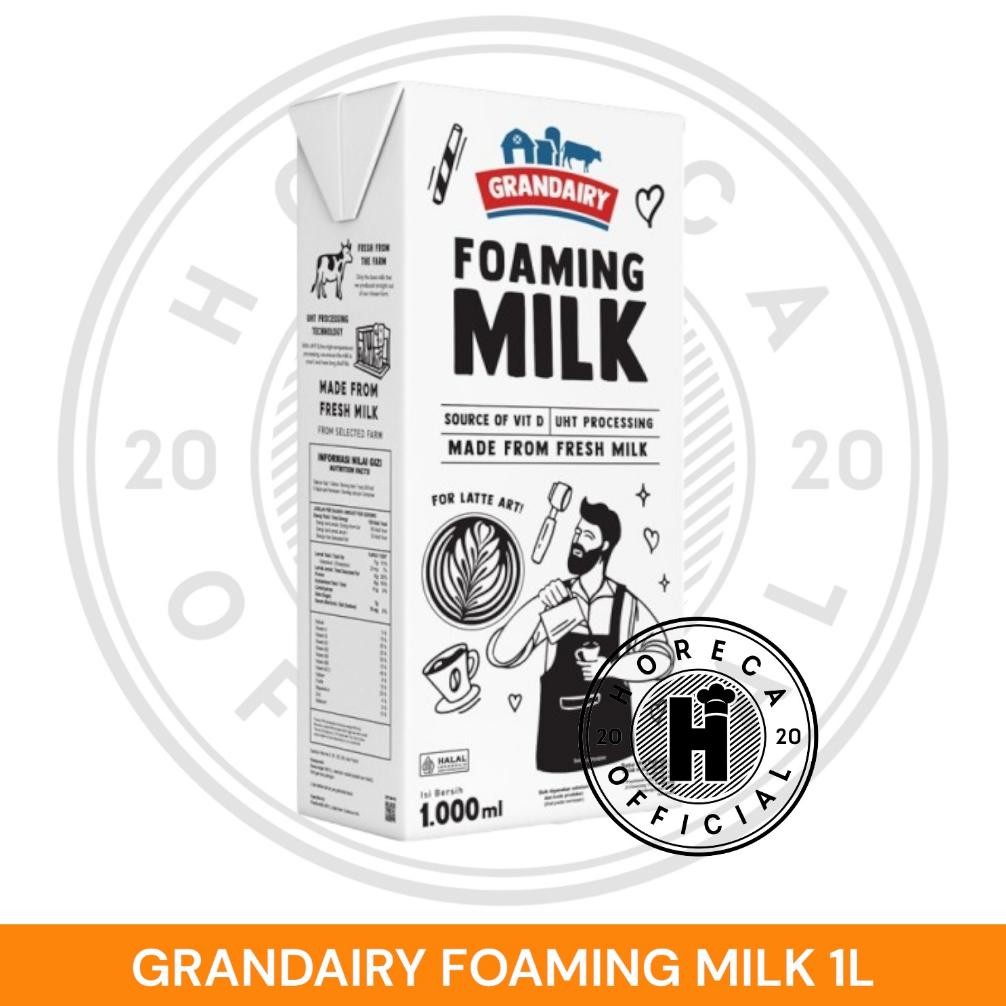 

GRANDAIRY FOAMING MILK PLAIN 1L | UHT GRANDAIRY 1000 ML | MADE FROM FRESH MILK Nugi