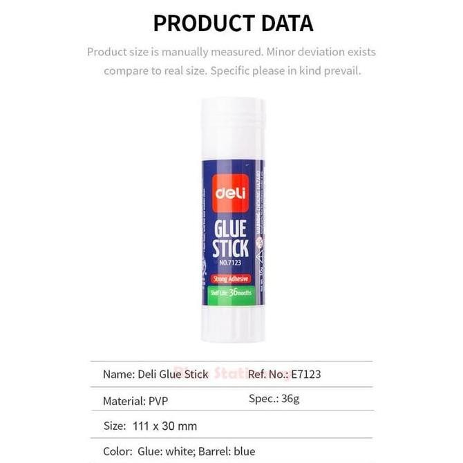 

Deli Glue Stick 36G - Lem Stik, Lem Kertas (E7123)