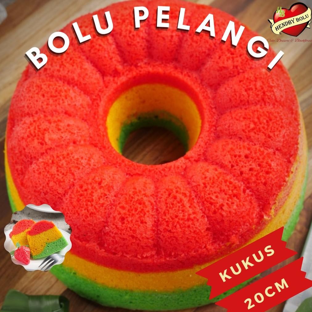 

Rainbow Cake Kue Bolu Kukus Pelangi Nugi
