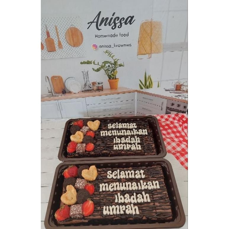 

Brownies Custom Kata | bisa dadakan | loyang 20x10 Nugi