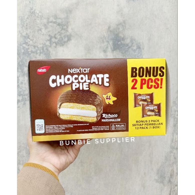 

Chocolate Pie Marshmallow Isi 12 + 2pcs (BOX) Nugi