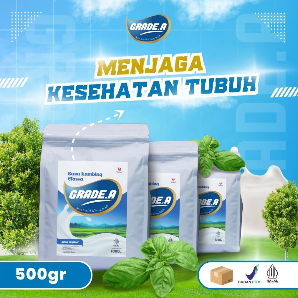 

SUSU KAMBING ETAWA GRADE A1 500GR ORIGINAL dan ALL VARIAN RASA Nugi