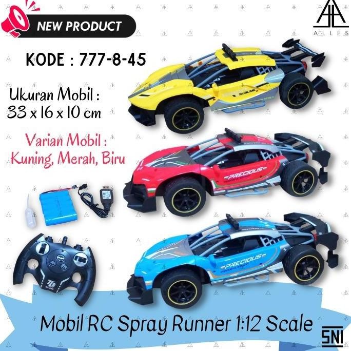 Mainan Anak Mobil Rc Spray Runner / Mobil Remote control No. 777-8-45