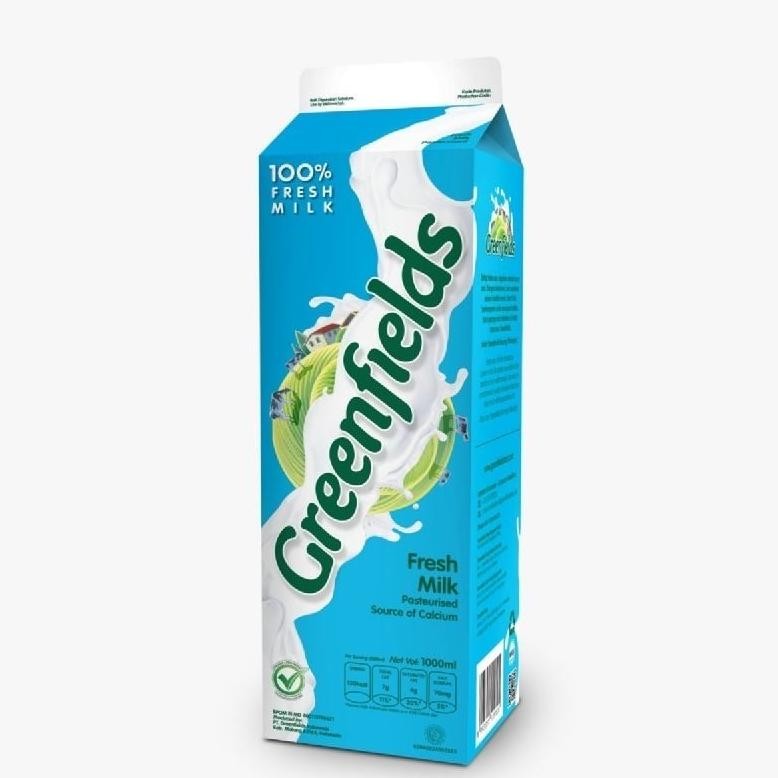 

Greenfields Fresh Milk Susu Greenfields 1 Liter (Tanpa Tutup) Nugi